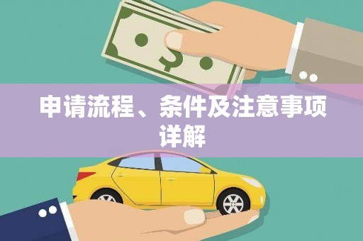 金水申请流程、条件及注意事项详解