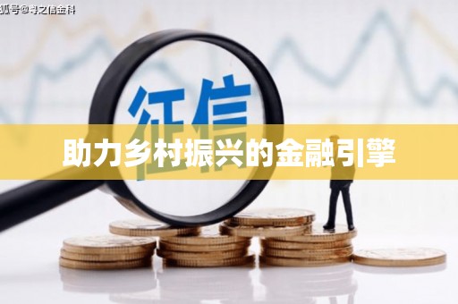 金水助力乡村振兴的金融引擎