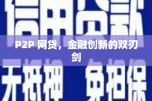 金水P2P 网贷，金融创新的双刃剑