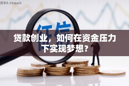 金水贷款创业，如何在资金压力下实现梦想？