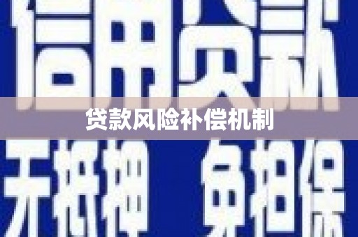 金水贷款风险补偿机制
