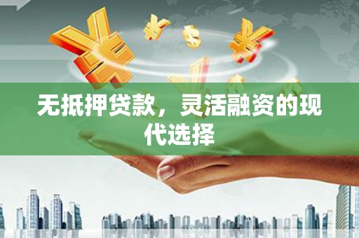 金水无抵押贷款，灵活融资的现代选择