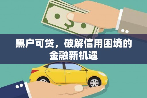 金水黑户可贷，破解信用困境的金融新机遇